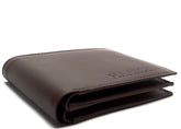 HAARLEM Men LEER 25141 Leather Wallet Brown